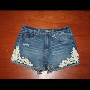 Denim shorts